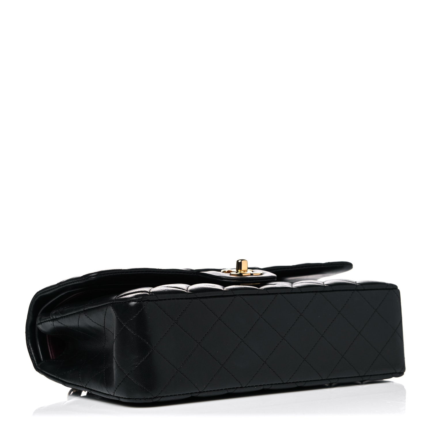 Chanel Lambskin Quilted Medium Double Flap Black 4 of 16
