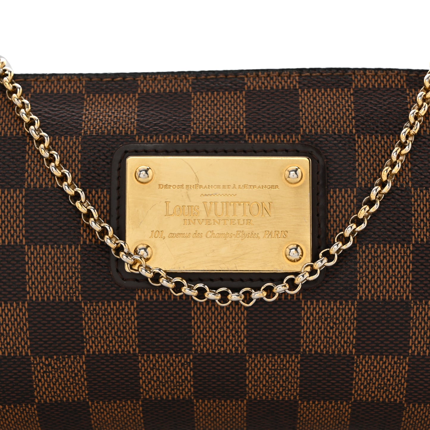 Damier Ebene Eva Clutch