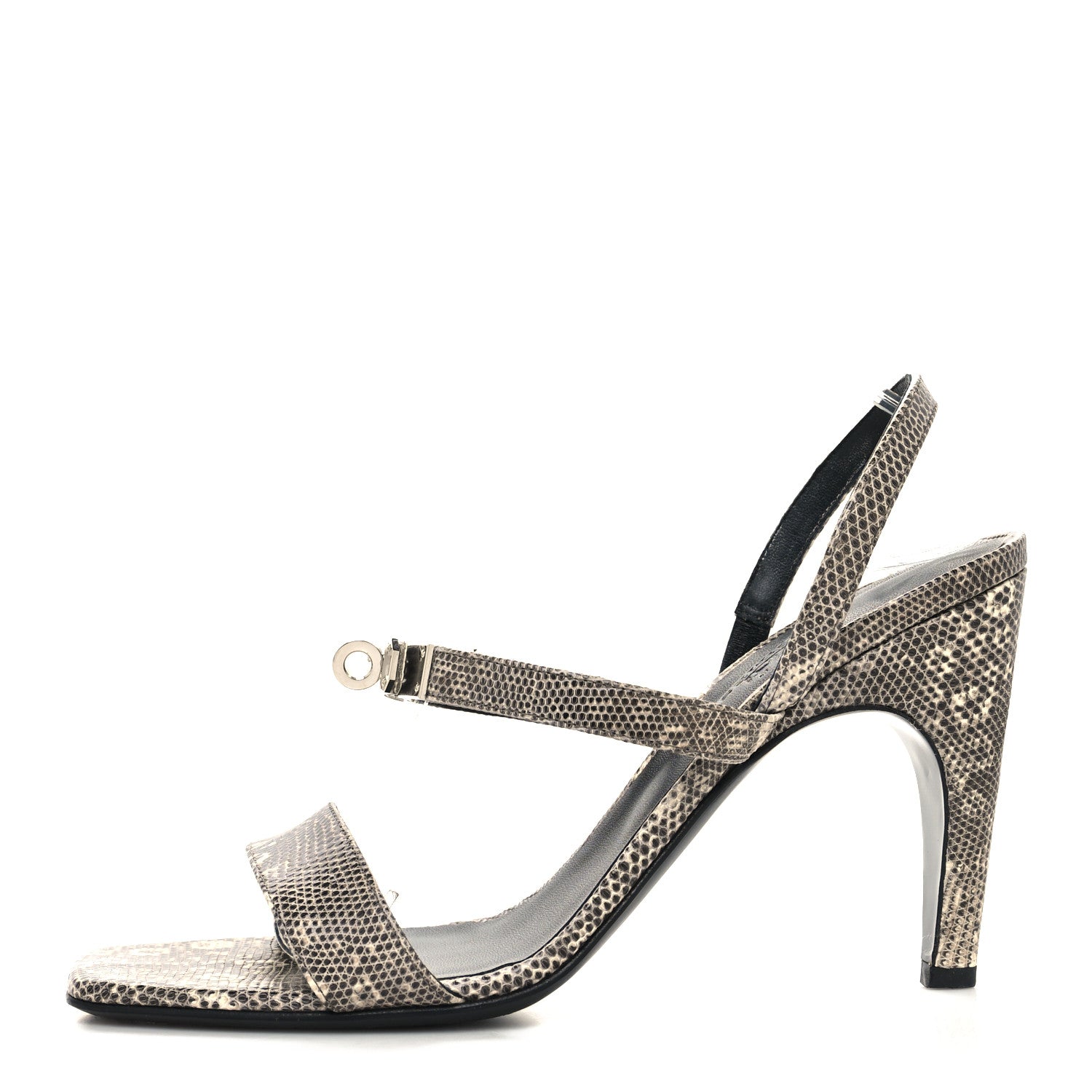 Hermes Lizard Glamour 95 Sandals 39 Ombre 1 of 9