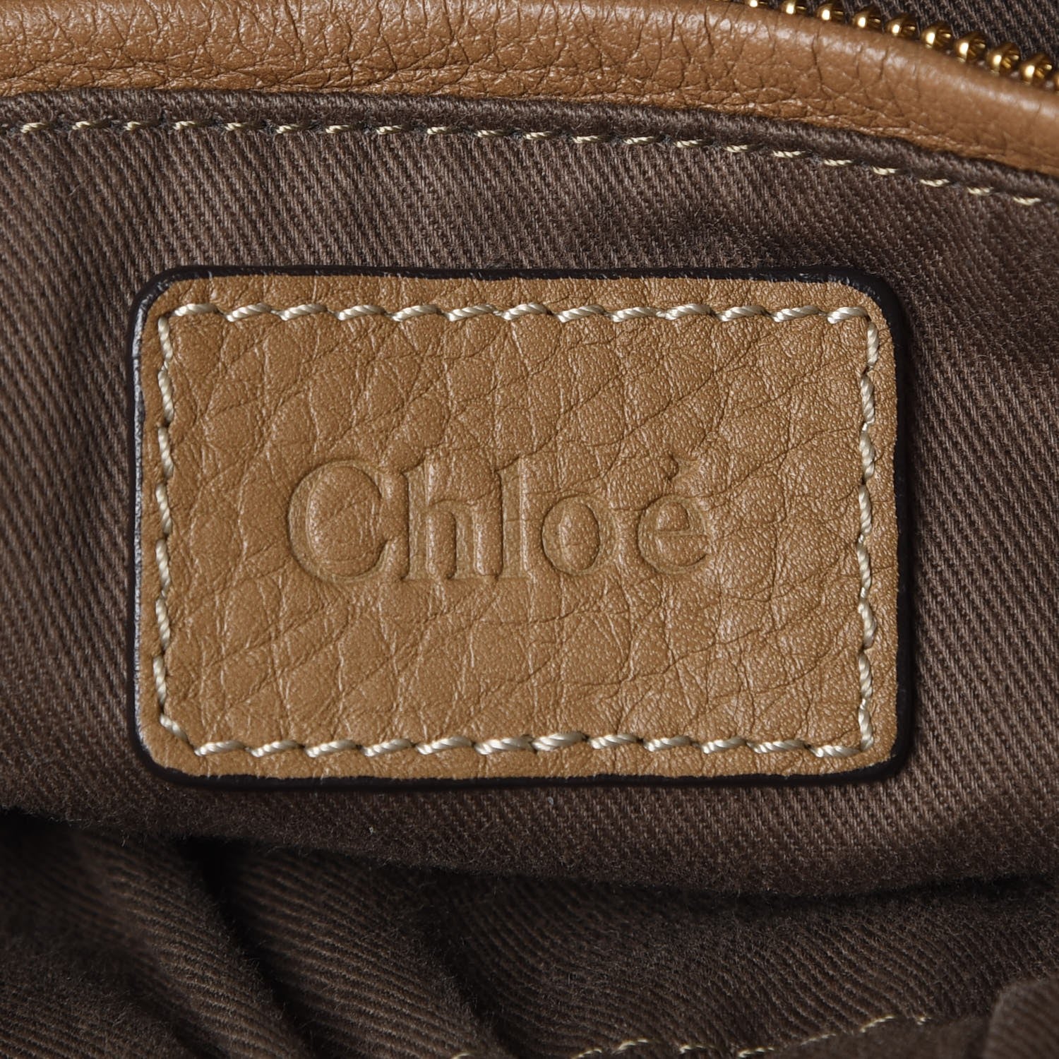 Chloe Calfskin Braided Medium Marcie Satchel Nut 8 of 9