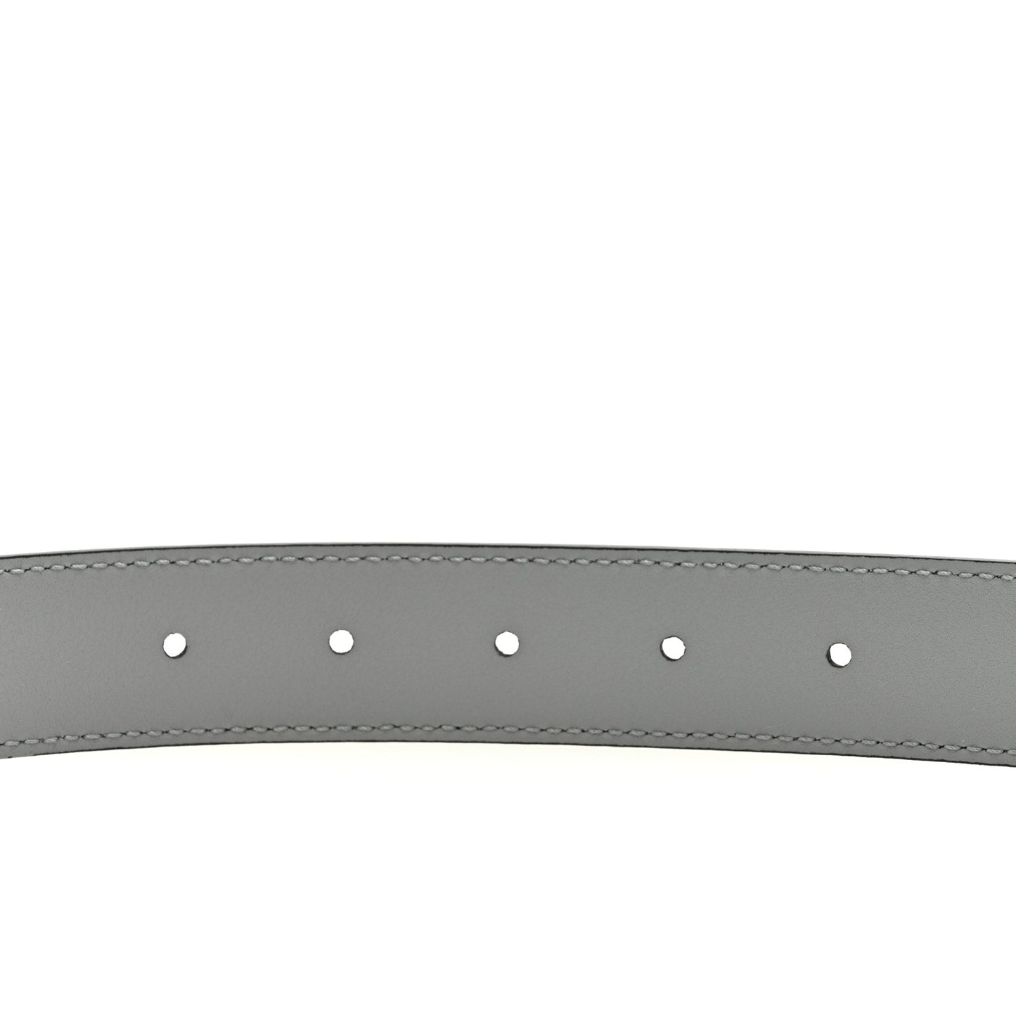 Azalea Calfskin Enamel Monochrome Double G 30mm Belt 80/32 Deep Grey