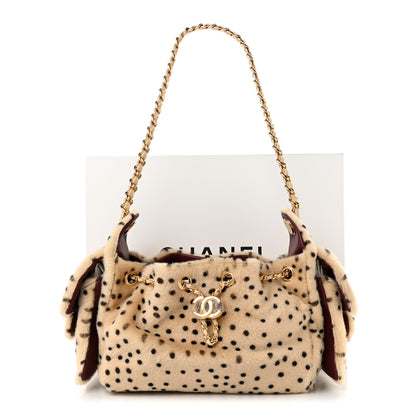 Chanel Pony Hair Mini Chanel 25 Handbag Beige Black 21 of 21