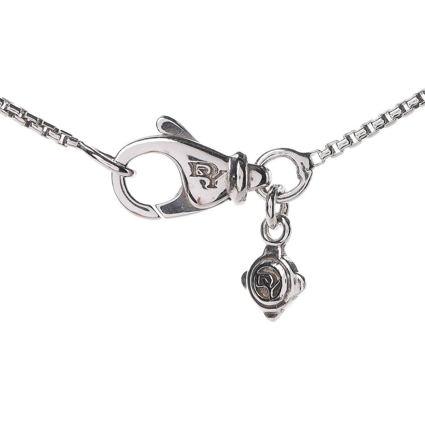 Sterling Silver Diamond 7mm Infinity Pendant Necklace