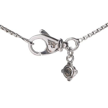 David Yurman Sterling Silver Diamond 7mm Infinity Pendant Necklace 5 of 6