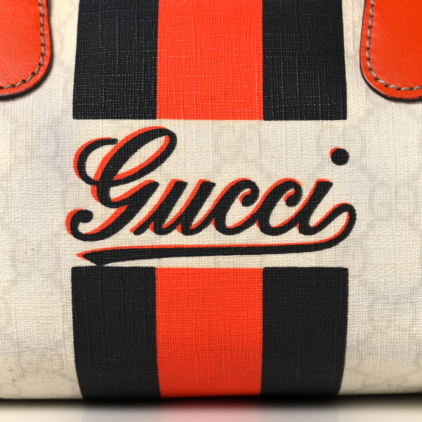 GG Plus Monogram Web Stripe Small Joy Boston Orange