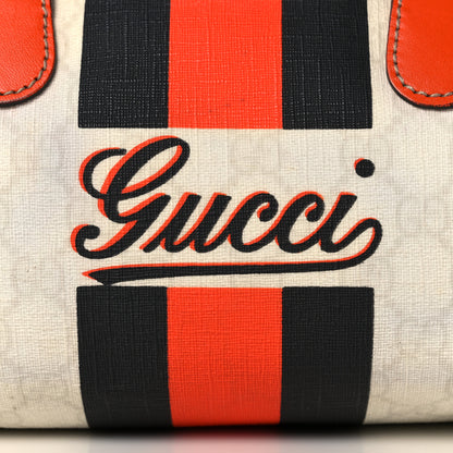 Gucci GG Plus Monogram Web Stripe Small Joy Boston Orange 8 of 22