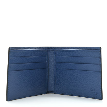 Gucci Dollar Calfskin Bi-Color Interlocking G Bi-Fold Wallet Black Caspian 5 of 8
