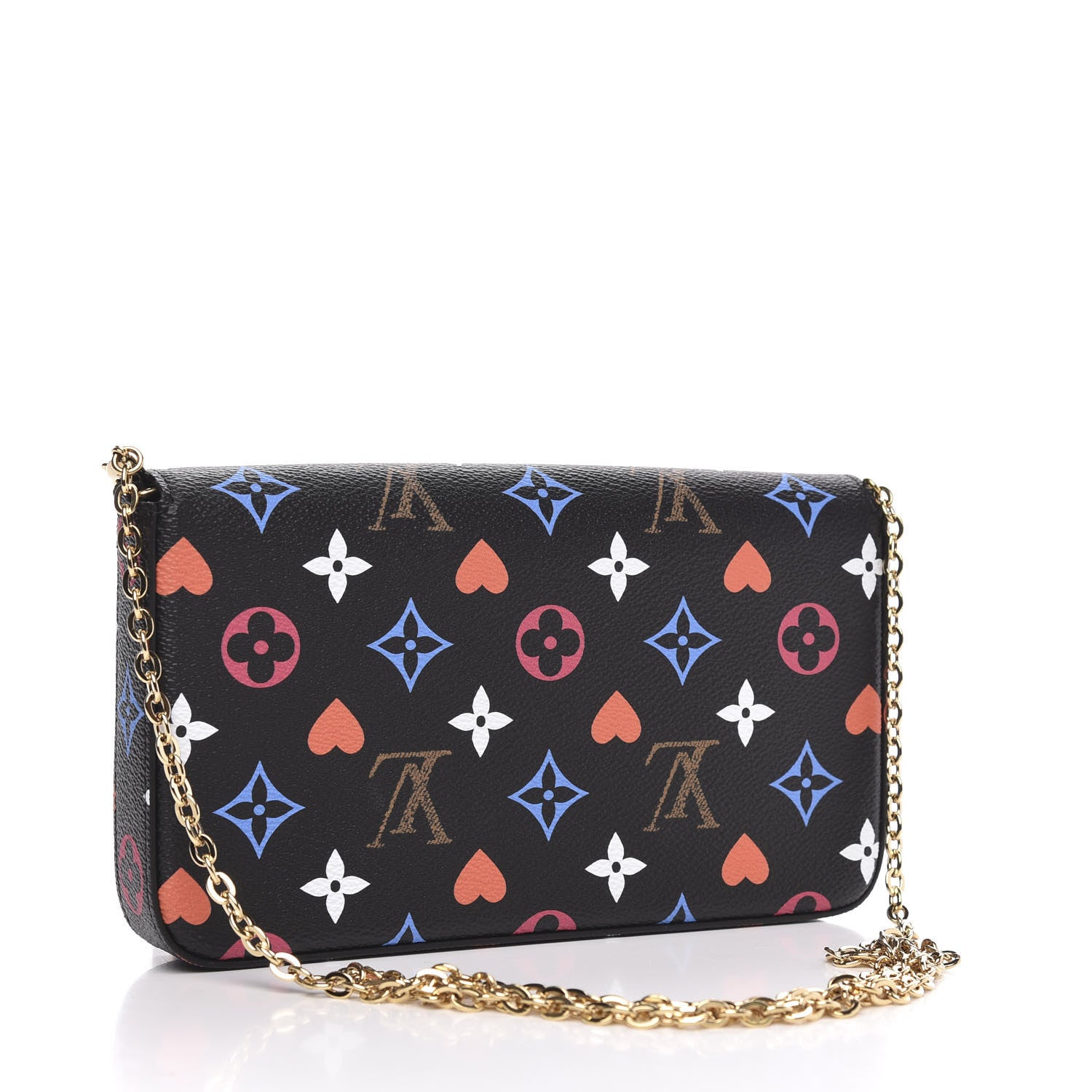 Louis Vuitton Game On Felicie Chain Wallet Black 3 of 10