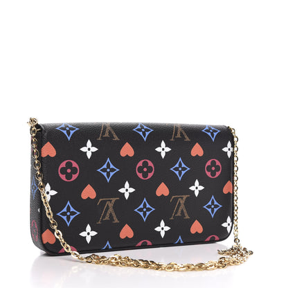 Louis Vuitton Game On Felicie Chain Wallet Black 3 of 10