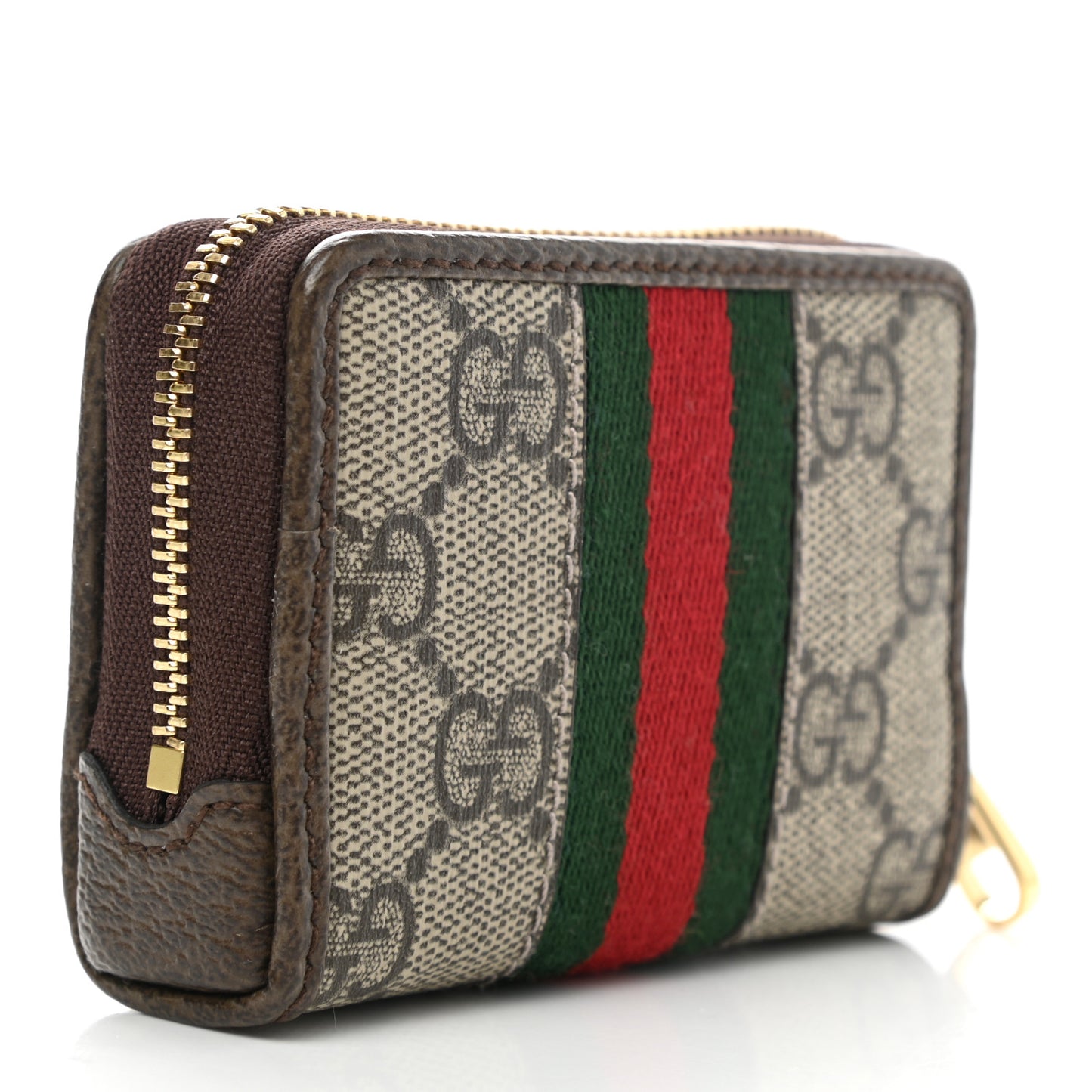 GG Supreme Monogram Web Ophidia Playing Card Case Beige New Acero