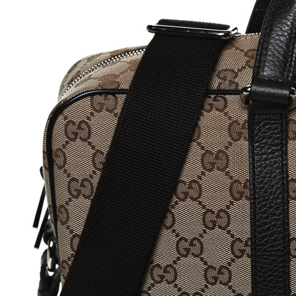 Gucci Monogram Briefcase Dark Brown 14 of 15