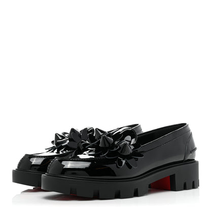 Christian Louboutin Patent Daisy Loafers 38.5 Black 3 of 9