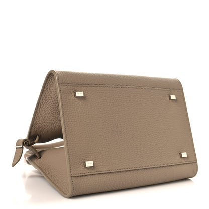 The Row Grained Calfskin Soft Margaux 10 Bag Dark Taupe 4 of 11