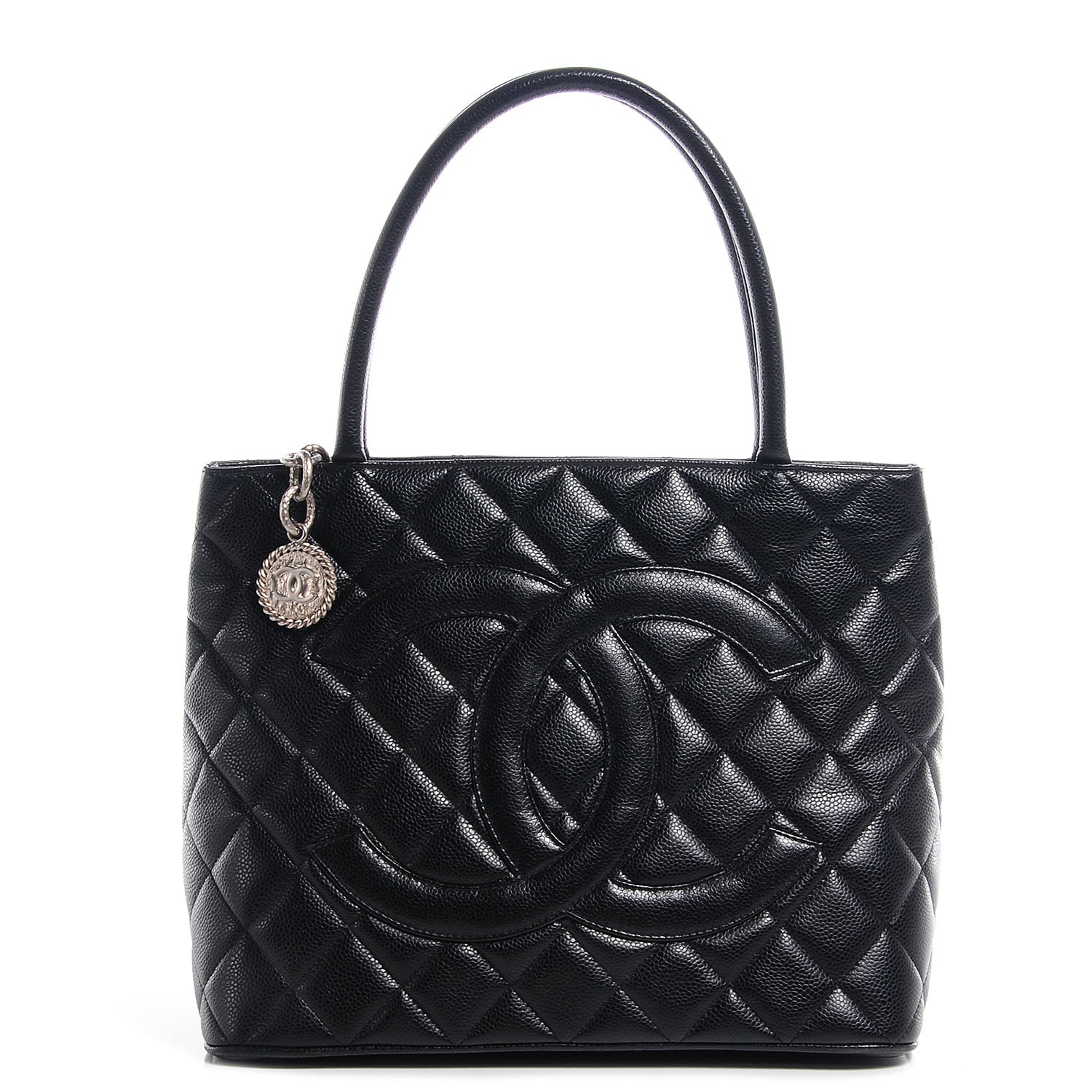 Chanel Caviar Quilted Medallion Tote Black 1 of 7