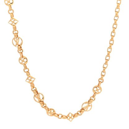 Louis Vuitton Metal Crazy in Lock Necklace Gold 1 of 4