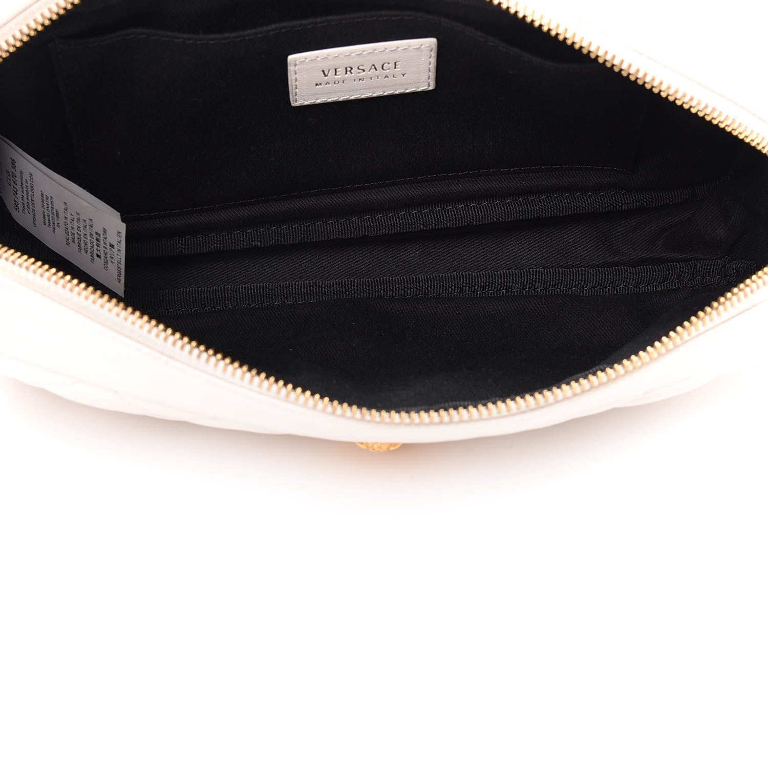 Versace Nappa Barocco Quilted Vanitas Medea Belt Bag White 5 of 12