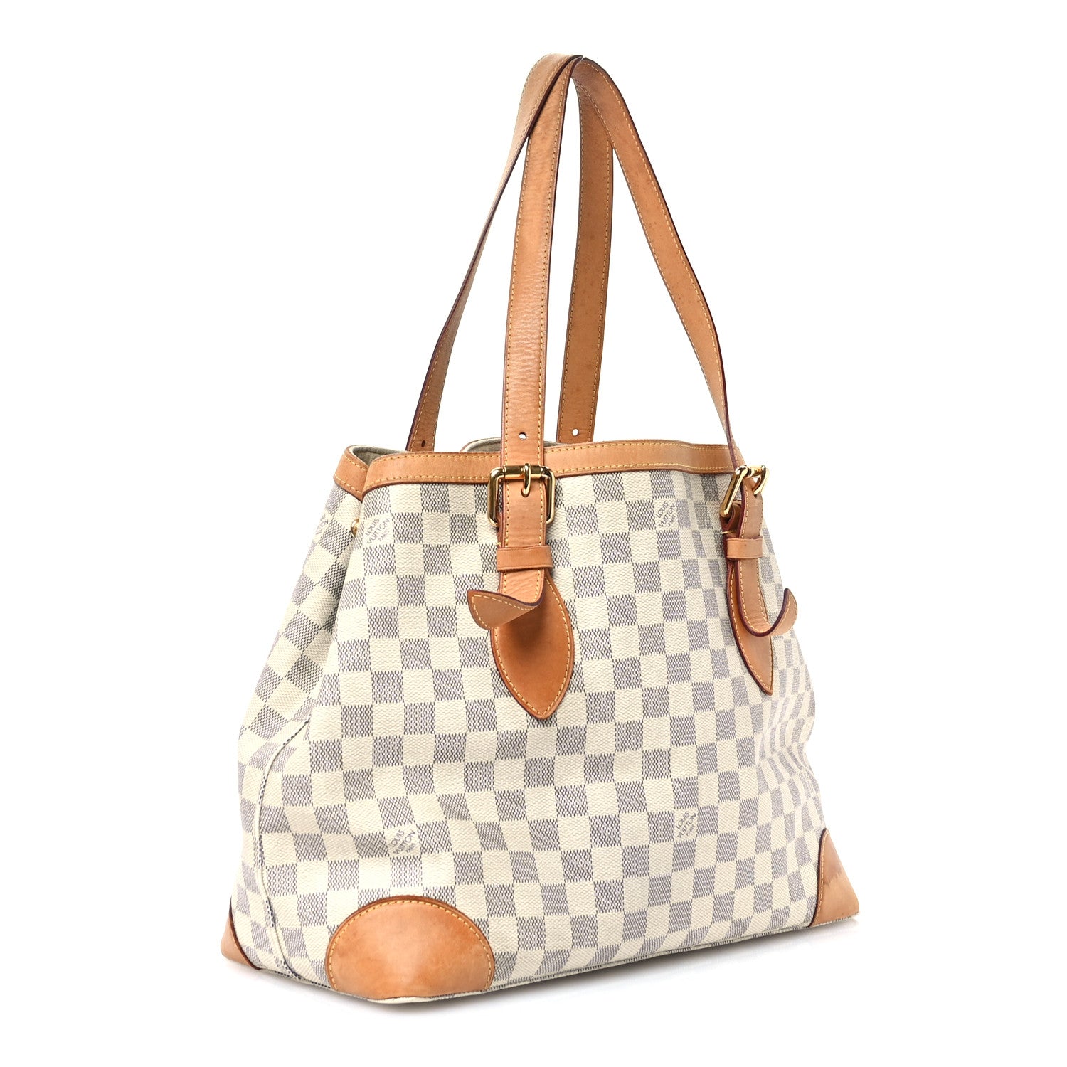 Louis Vuitton Damier Azur Hampstead MM 3 of 16