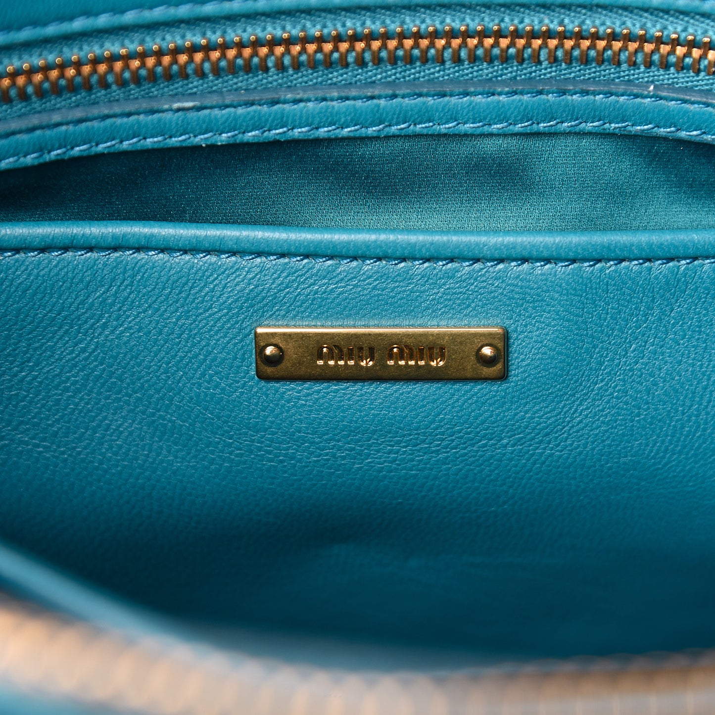 Nappa Matelasse Zip Tote Laguna