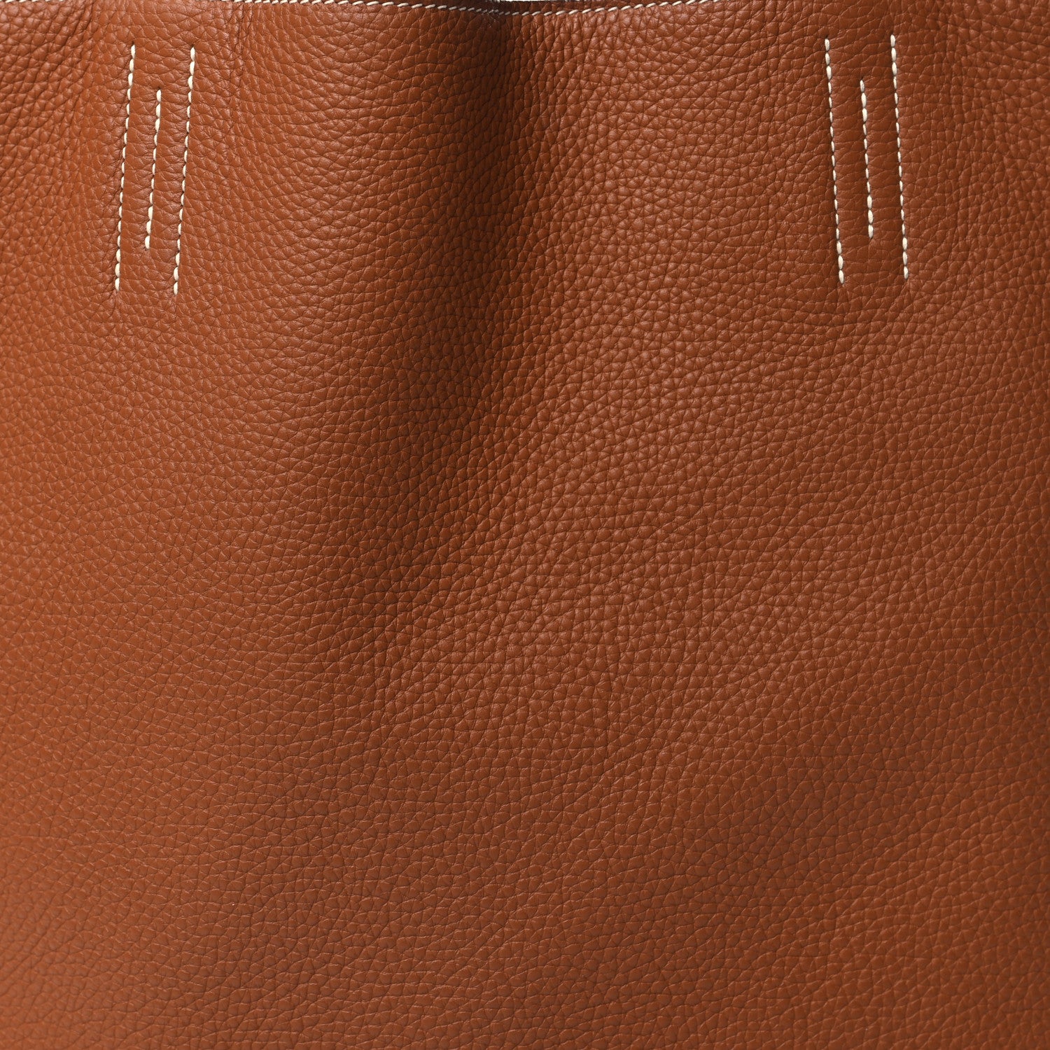 Hermes Taurillon Clemence Double Sens 45 Reversible Tote Orange Gold 13 of 15