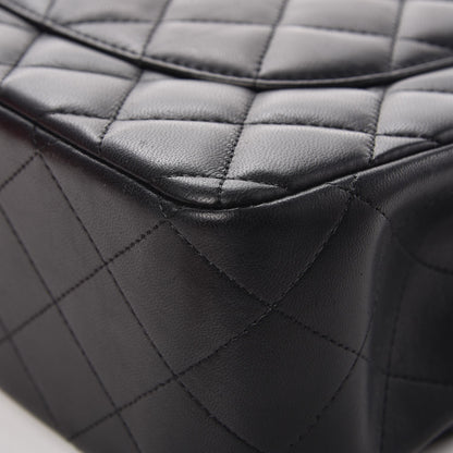 Chanel Lambskin Quilted Jumbo Double Flap Black 13 of 13