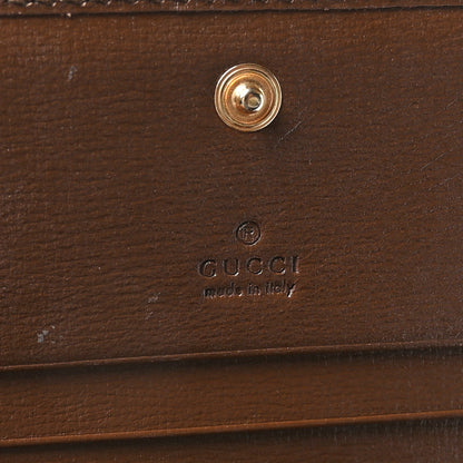 Gucci GG Supreme Monogram Horsebit 1955 Card Case Wallet Beige Ebony Brown Sugar 7 of 7