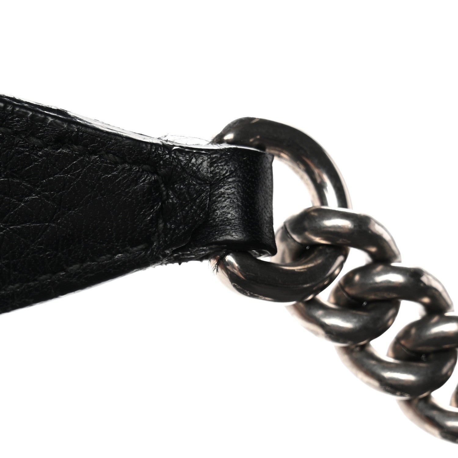 Gucci Pebbled Calfskin Studded Medium Soho Chain Shoulder Bag Black 13 of 13
