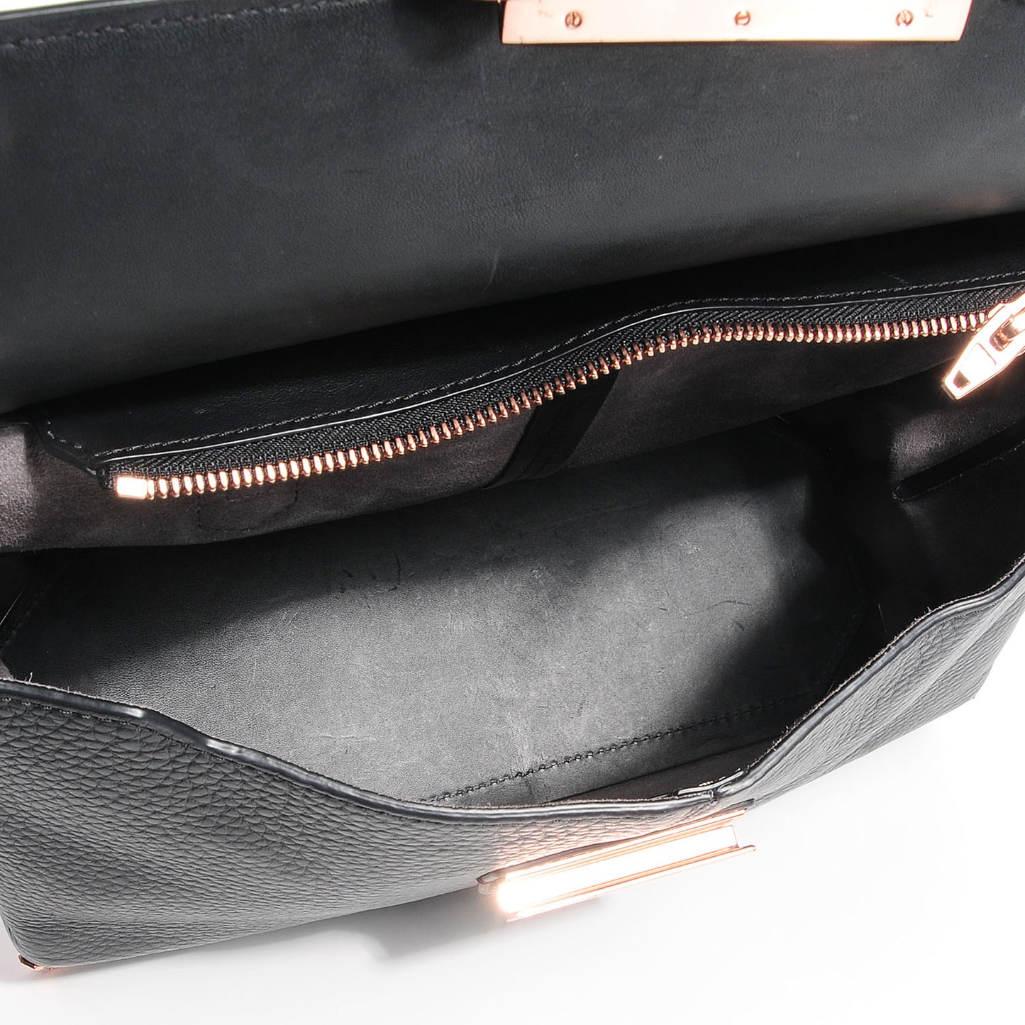 Calfskin Large Marion Soft Black with Rose Gold Hardware