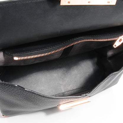 Alexander Wang Calfskin Large Marion Soft Black with Rose Gold Hardware 5 of 7