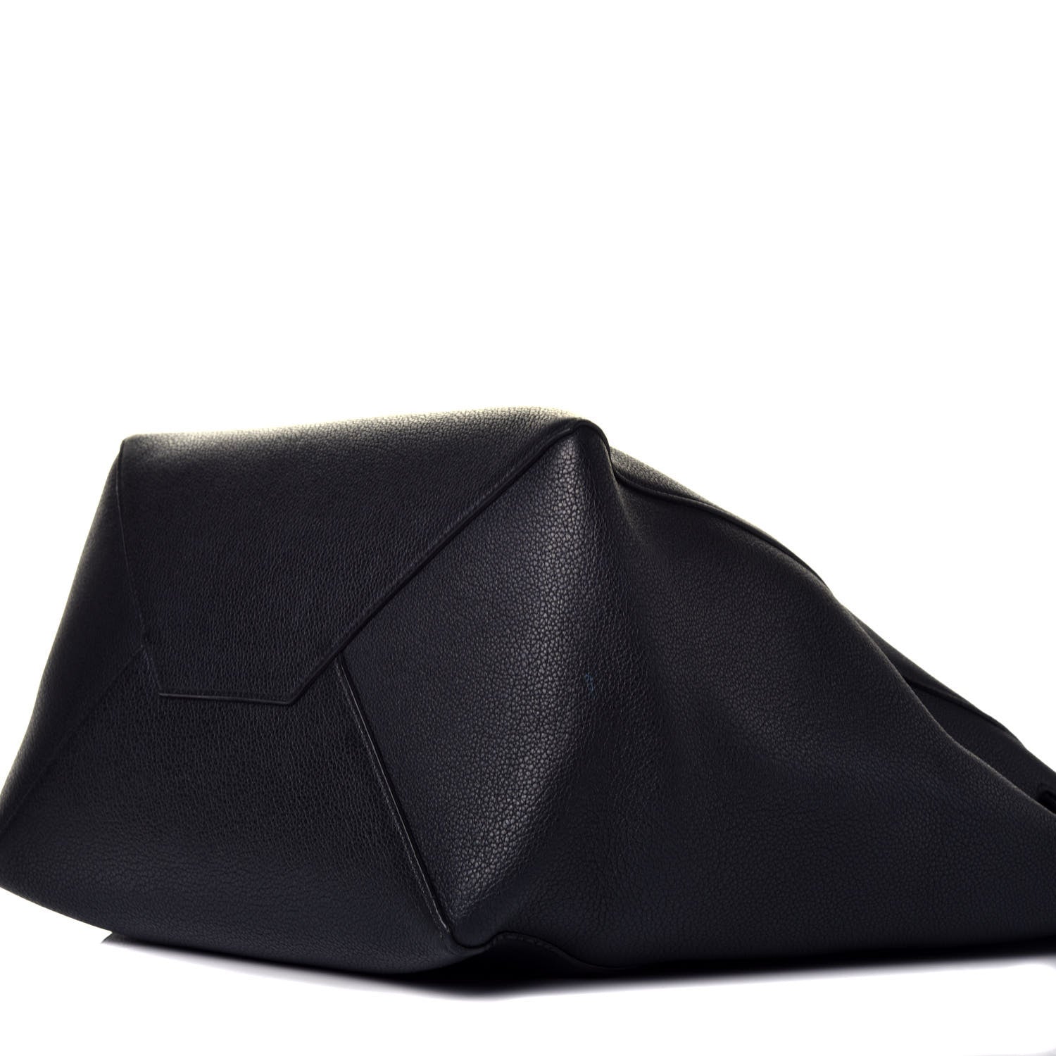 Celine Soft Grained Calfskin Medium Belt Cabas Phantom Black 9 of 9