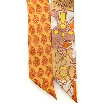 Hermes Silk Coup De Fouet Au Bloc Twilly Orange 2 of 4