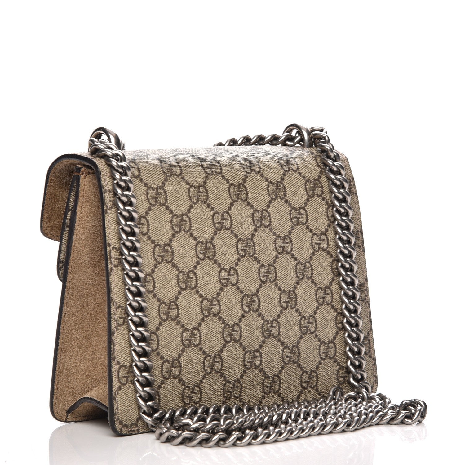 Gucci GG Supreme Monogram Mini Dionysus Shoulder Bag Taupe 3 of 8