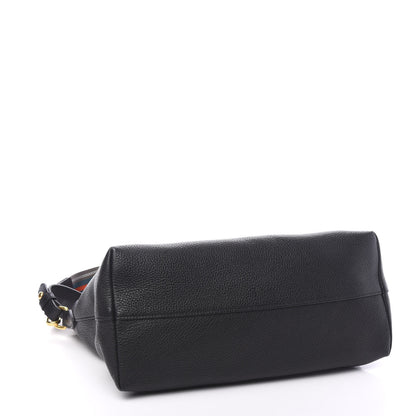 Prada Vitello Daino Tote Black 3 of 8