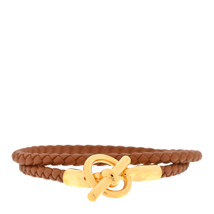 Hermes Swift Glenan Double Tour Bracelet T1 Gold 1 of 3