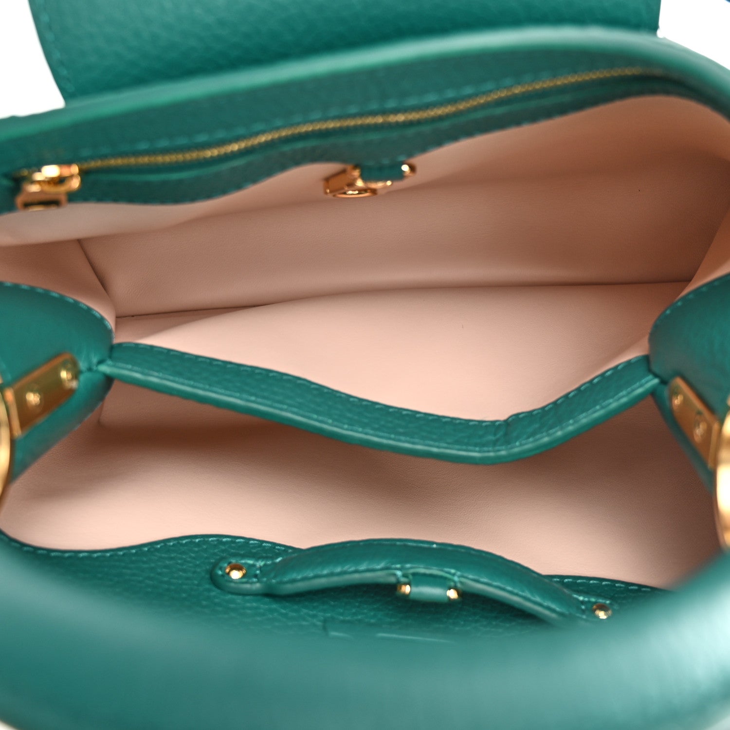 Louis Vuitton Taurillon Capucines BB Green 6 of 13