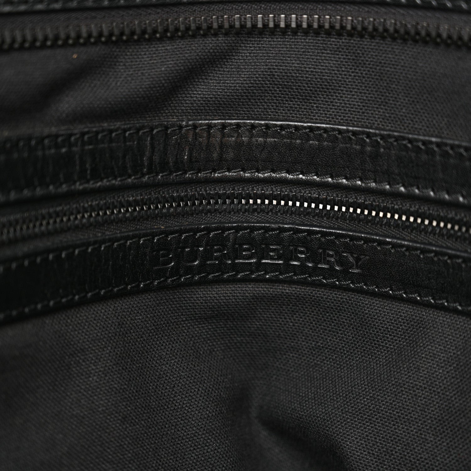 Burberry Canvas Vintage Check Tote Black 10 of 25