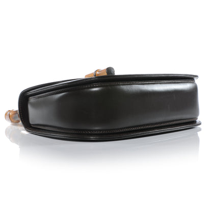 Gucci Leather Bamboo Top Handle Bag Black 4 of 7