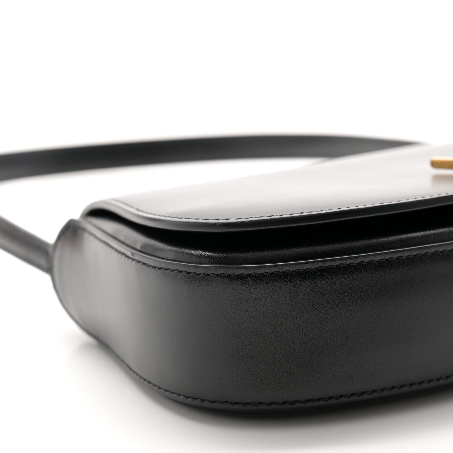 Saint Laurent Box Calfskin Mini Voltaire Shoulder Bag Black 9 of 10