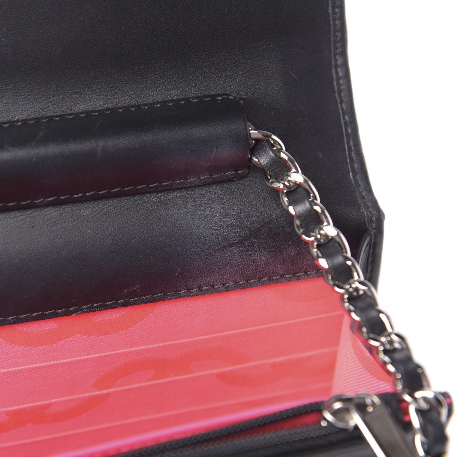 Chanel Calfskin Quilted Cambon Wallet On Chain WOC Black 12 of 23