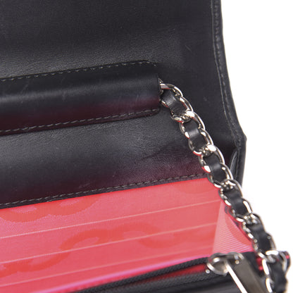 Chanel Calfskin Quilted Cambon Wallet On Chain WOC Black 12 of 23