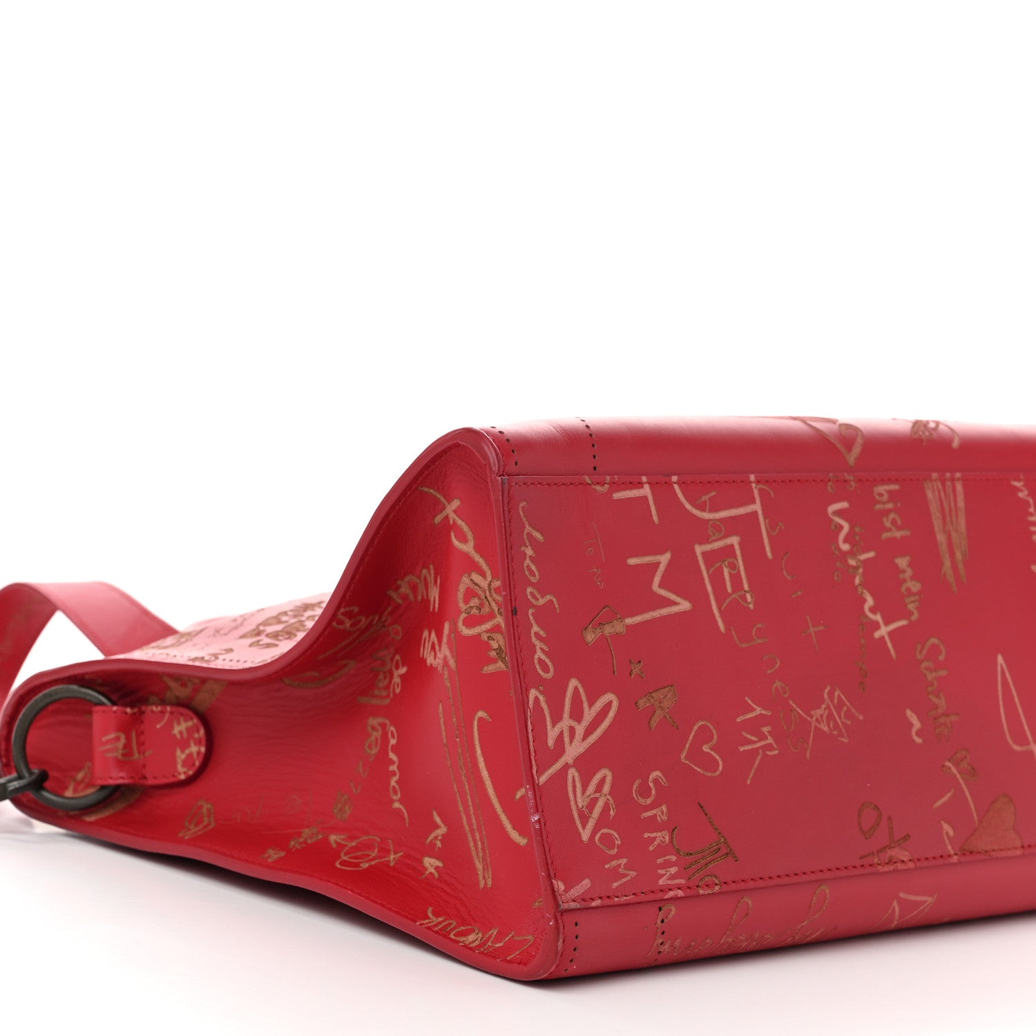 Balenciaga Calfskin Love Perforated Blackout Hardware City Rouge Profond 10 of 12