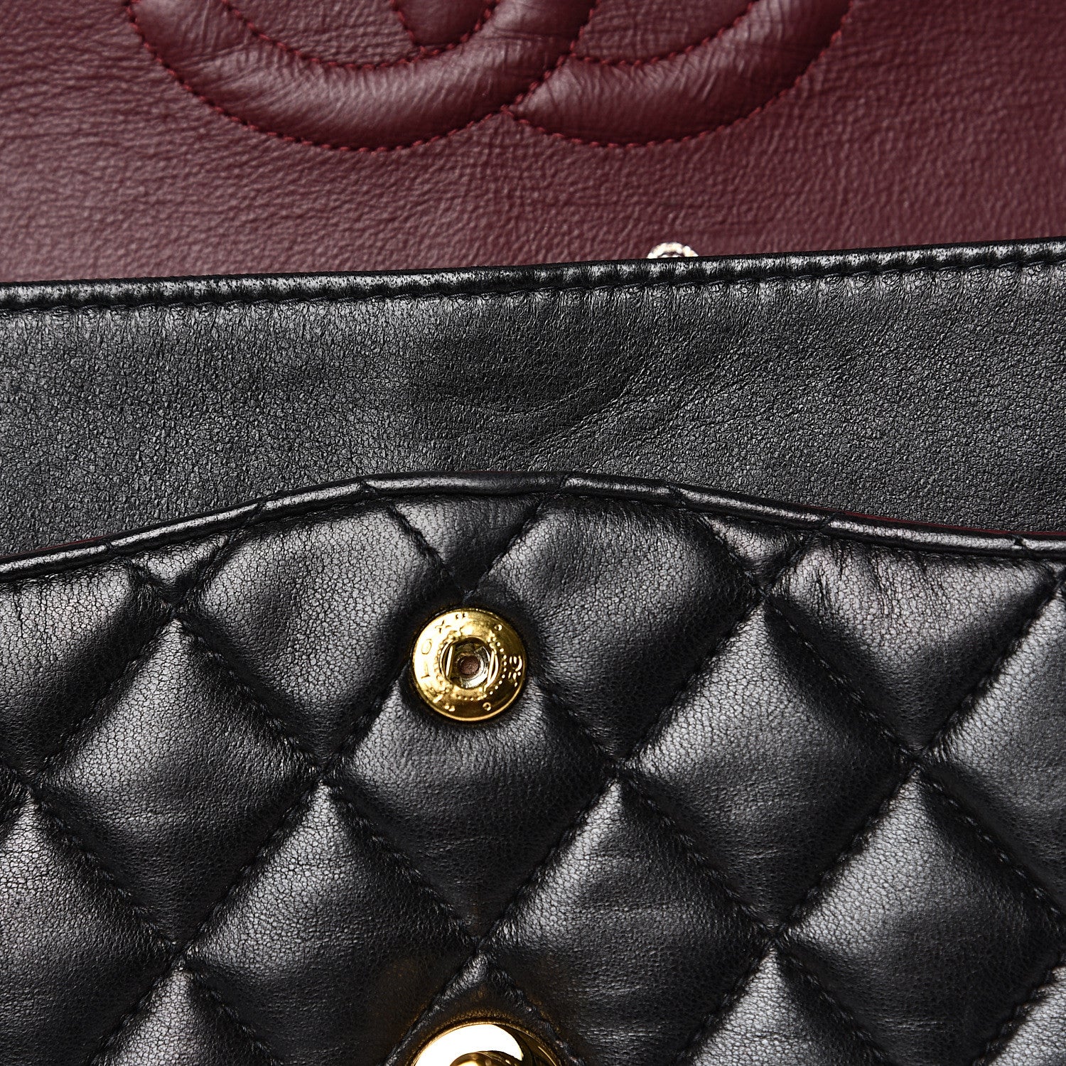 Chanel Lambskin Quilted Medium Double Flap Black 17 of 18