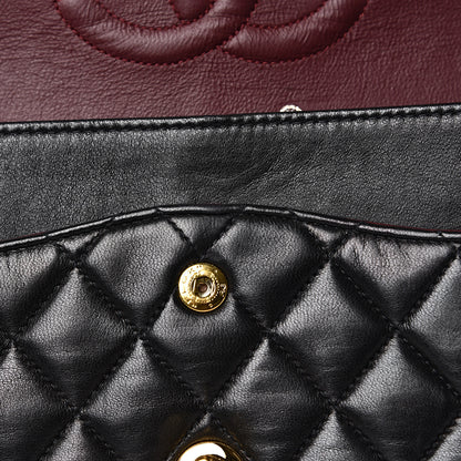 Chanel Lambskin Quilted Medium Double Flap Black 17 of 18