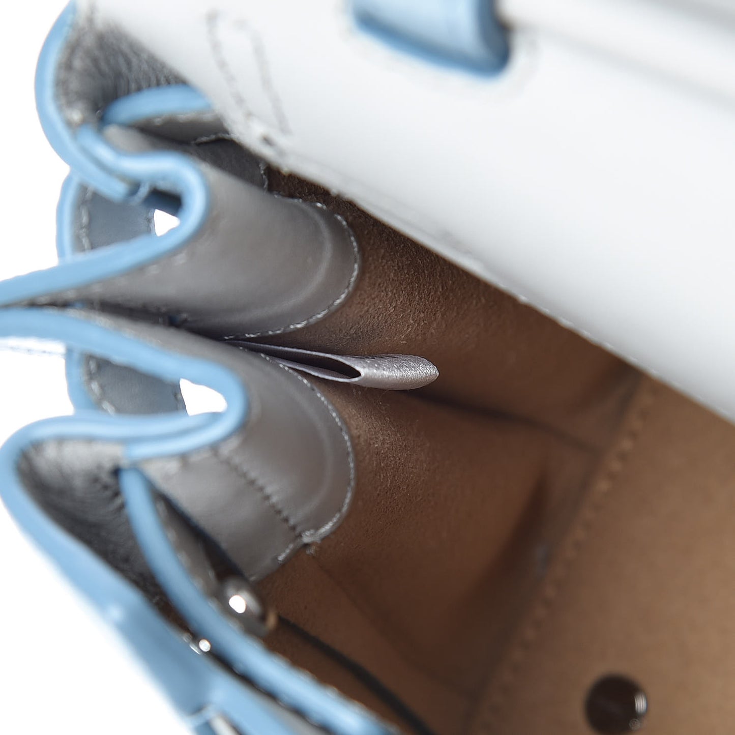 Grained Calfskin Small Milla Crossbody Sky Blue