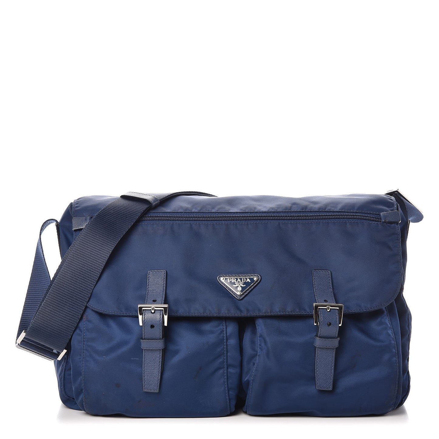 Tessuto Nylon Messenger Bag Royal
