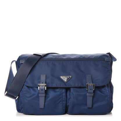 Prada Tessuto Nylon Messenger Bag Royal 1 of 20