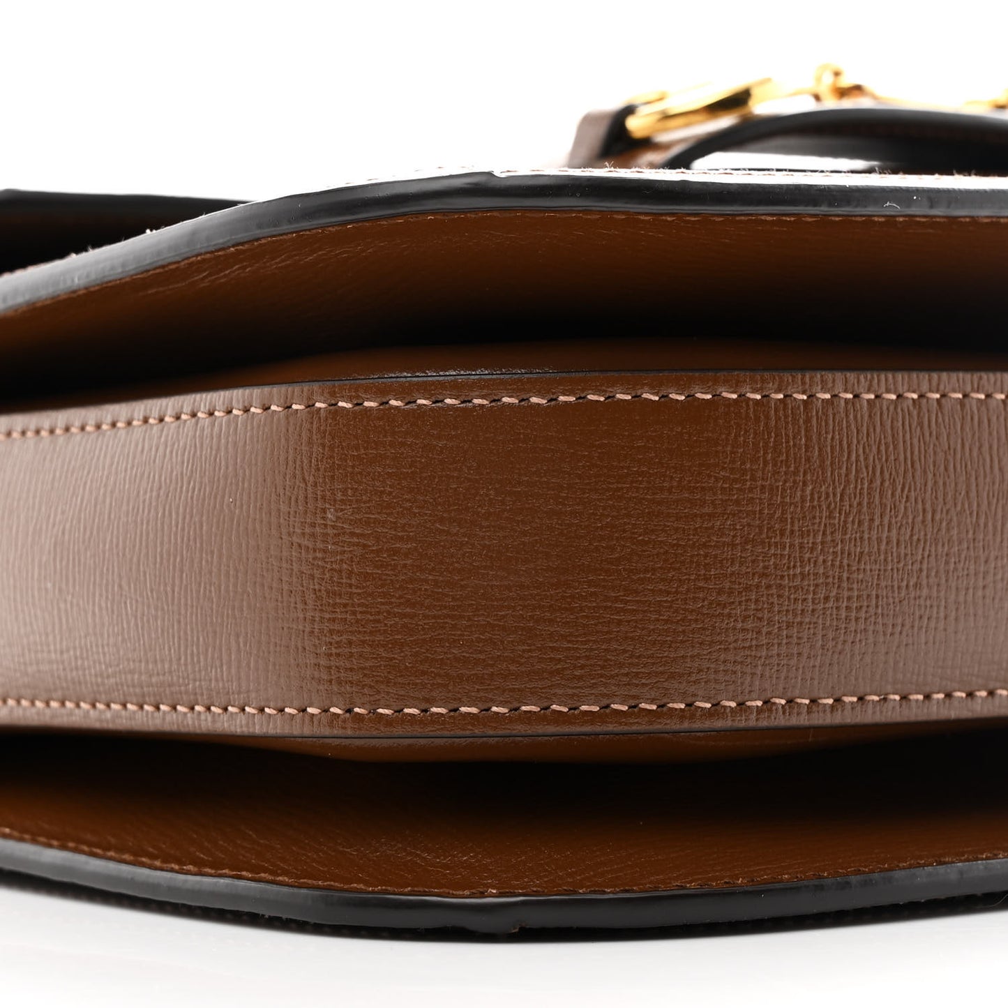 GG Supreme Monogram Horsebit 1955 Shoulder Bag Beige Brown Sugar