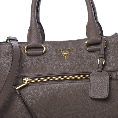 Prada Vitello Daino Shopping Satchel Argilla 8 of 10