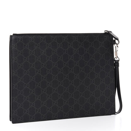 Gucci GG Supreme Monogram Rainbow Eagle Documents Holder Black Grey Multicolor 3 of 6