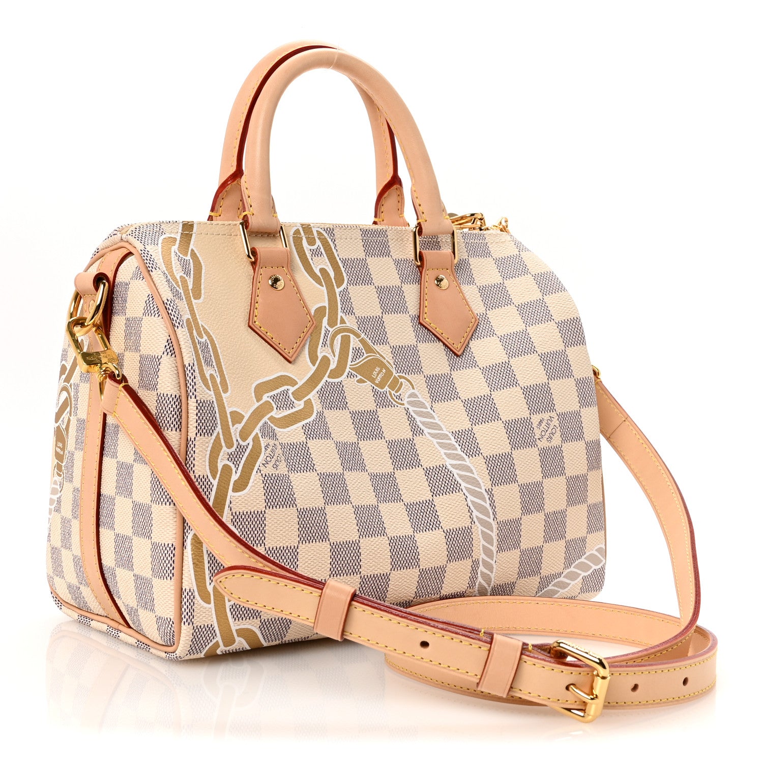 Louis Vuitton Damier Azur Nautical Speedy Bandouliere 25 3 of 9