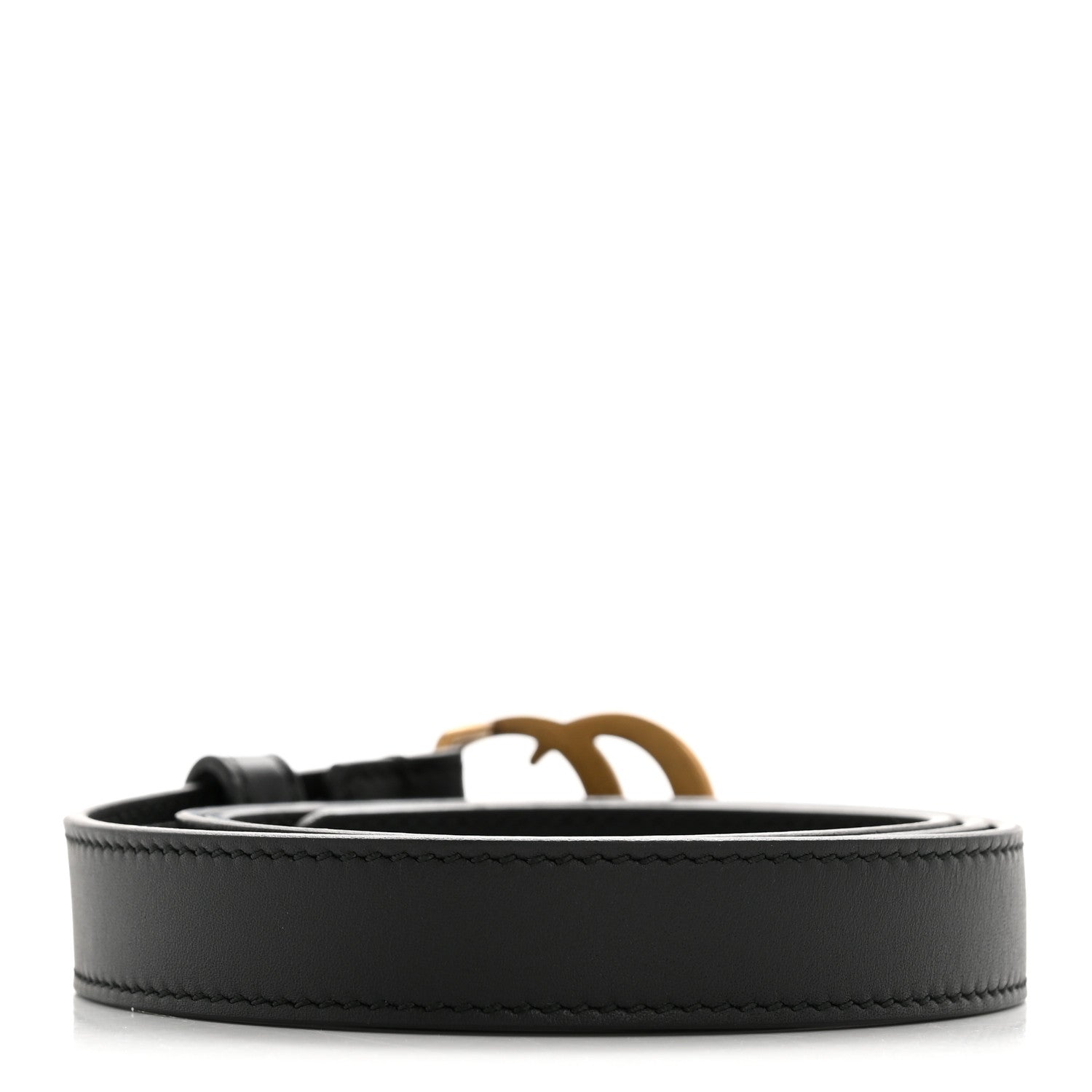 Gucci Calfskin Double G 20mm Belt 80 32 Black 2 of 8